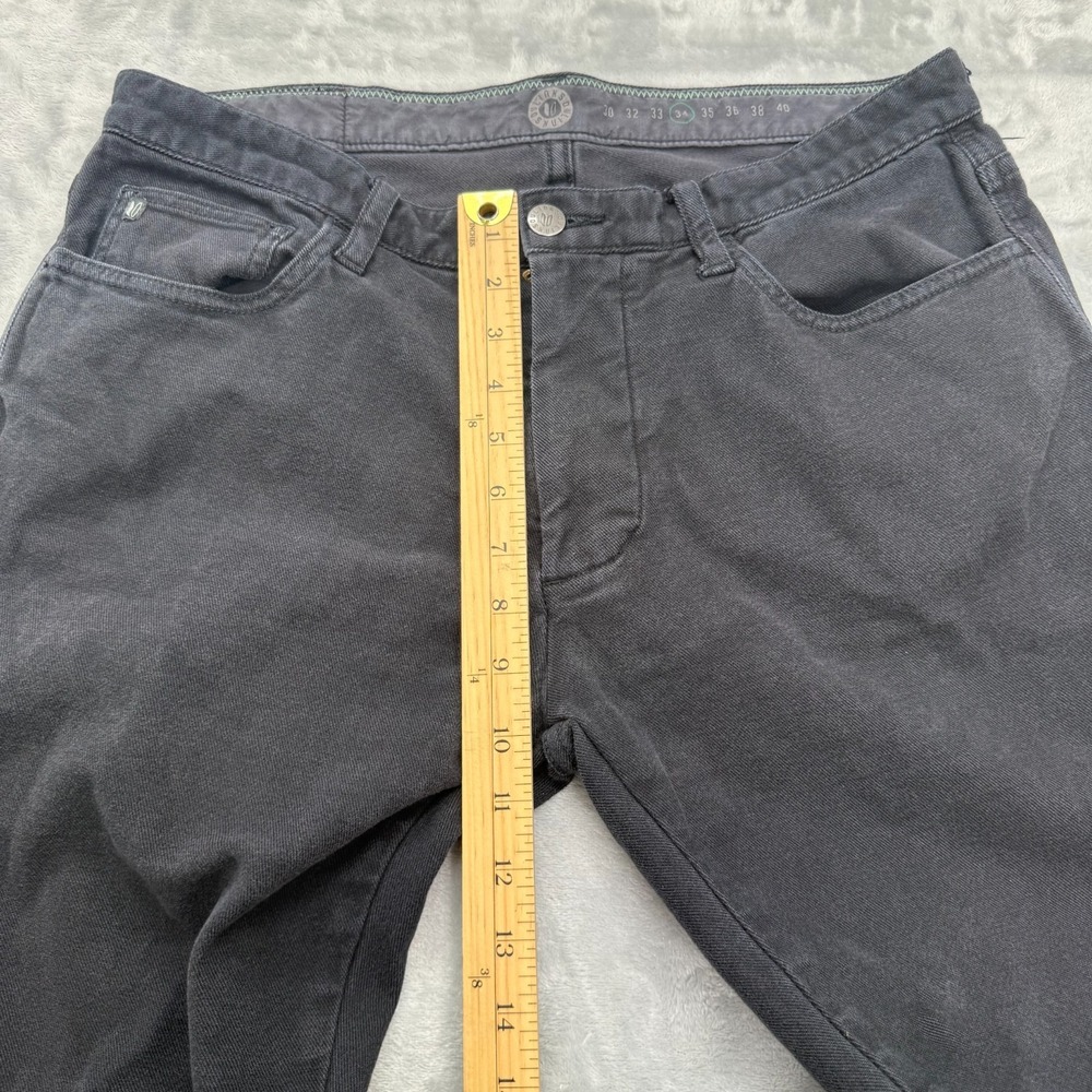 Linksoul Jeans Mens 34 Black Stretch Straight Leg Pants Golf Casual Chill - Picture 3 of 12